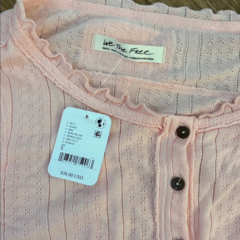 We The Free penny pointelle cardi - Picture 4 of 6